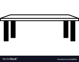 Small Table Isolated Icon Royalty Free