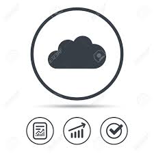 Cloud Icon Data Storage Technology Symbol Report Document