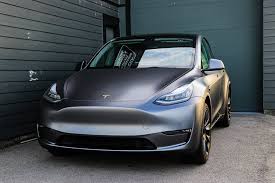 Tesla Model Y Satin Dark Grey Gold