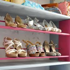 build a shoe rack for your closet