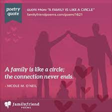 a family is like a circle loving poem