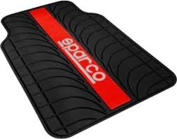 sparco car mat red spc1913rs