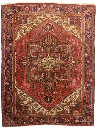 vine persian heriz wool rug 11771