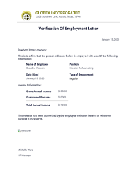 Letter format of employee confirmation in bank. Income Verification Letter Template Pdf Templates Jotform
