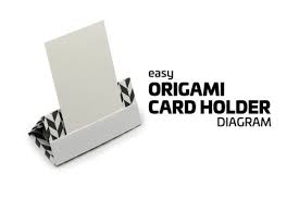 make an easy origami card stand