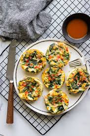 healthy egg white in breakfast cups