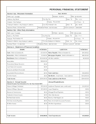 Blank Income Statement Form Template Spreadsheet Personal
