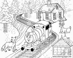 Thomas the train coloring sheet s. Thomas The Train S Christmas Season437e Coloring Pages Printable
