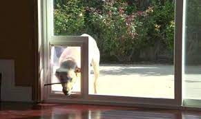diy doggie door sliding glass dog door