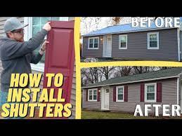 how to install shutters on vinyl siding
