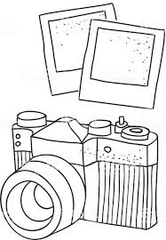 Print camera coloring page (color). Camera Clipart Coloring Pages And Other Free Printable Design Themes