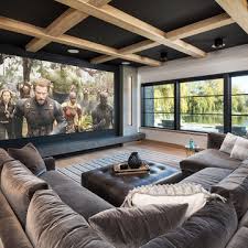 75 Living Space With A Projector Screen