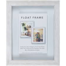 Whitewash Linear Profile Float Frame 8x10