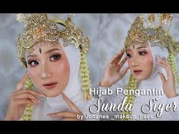 tutorial hijab pengantin sunda siger