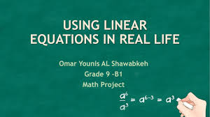 Using Linear Equations In Real Life
