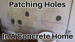 how to patch a hole in a concrete block