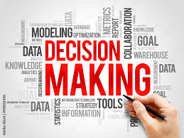 decision making word cloud collage