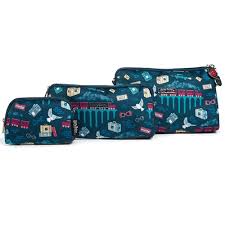hogwarts express set of 3 cosmetic bags