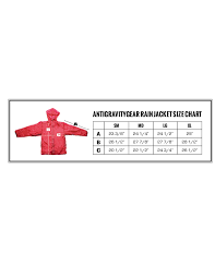 Agg Rain Jacket Size Chart Antigravitygear