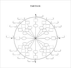 Blank Unit Circle Pdf Printable Blank Unit Circle Worksheet