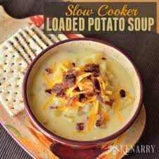 slow cooker loaded potato soup belle