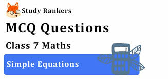 Mcq Questions For Class 7 Maths Ch 4