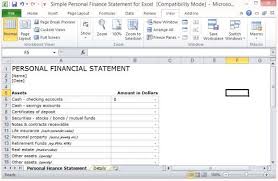 This cookie is used to distinguish between humans and bots. Simple Personal Finance Statement Template For Excel