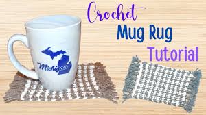 crochet mug rug tutorial