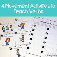 4 movement activities to teach verbs