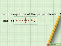 A Perpendicular Line Given An Equation