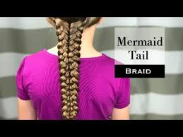 How to make a mermaid using fish tail technique. Mermaid Tail Braid By Erin Balogh Youtube