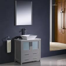 Add to compare compare now. Fvn6230gr Vsl Torino 30 Inch Gray Modern Bathroom Vanity W Vessel Sink Fvn6230gr Vsl Fst6260gr Torino 30 Inch Gray