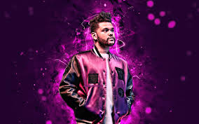 The Weeknd, 4k, Violet Neon, Canadian ...