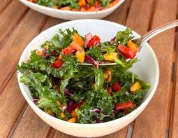 viral rainbow kale salad