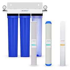 slim blue whole house water filter
