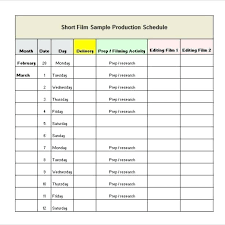 Production Schedule Excel Medium Size Of Spreadsheet Scheduling