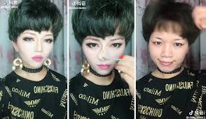 these asian women removing makeup will