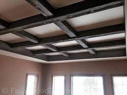 We made our diy coffered ceiling for less than $500 by swapping out crown molding for stacked cheaper trim! Diy Coffered Ceiling Ideas Modern Design Wood Crown Decoratorist 158091