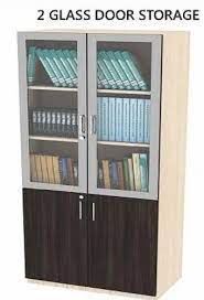 Glass Door Book Storage Shelves
