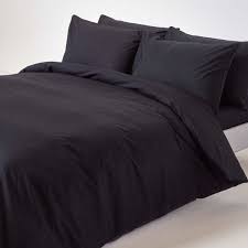 black egyptian cotton duvet cover with