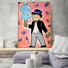 Here at js decor, we've hand painted hundreds of kitchens and interiors across the north west of england. Alec Monopoly Pop Art Oil Painting On Canvas Graffiti Art Wall Decor Wholesale Hand Paintings Home Decor Art Paintings In Dafen Buy Alec Monopoly Oil Painting On Canvas Pop Art Street