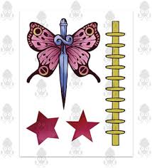 Amazon.com : Jolyne Cujoh Butterfly Arm Tattoos JOJO Star Birthmark  Stickers (Purple set) : Beauty & Personal Care