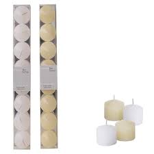 white votive candles pack