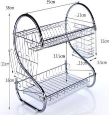 Good grips folding stainless steel dish rack. Large Capacity Stainless Steel 2 Layer Dish Drainer Drying Rack For Kitchen Storage Buy Large Capacity Stainless Steel 2 Layer Dish Drainer Drying Rack For Kitchen Storage In Tashkent And Uzbekistan Prices Reviews