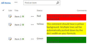 Sharepoint Online Spo Conditional Formatting Color