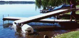 portable floating docks roll in float