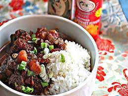 jamaican beef stew with rice recipe