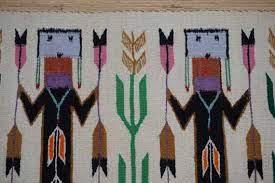 rainbow guardian yei navajo rug weaving