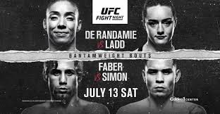 Watch the fighters from all 14 scheduled matchups at ufc fight night 185 come face to face one last time before saturday's event in las vegas.#ufcvegas19. Ufc Fight Night Report De Randamie Stops Ladd In 16 Seconds Faber Returns With A Tko Win Post Wrestling Wwe Nxt Aew Njpw Ufc Podcasts News Reviews