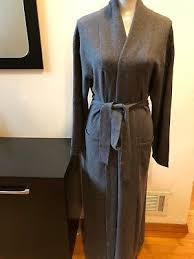 Arlotta By Chris Arlotta 100 Cashmere Gray Long Maxi Robe